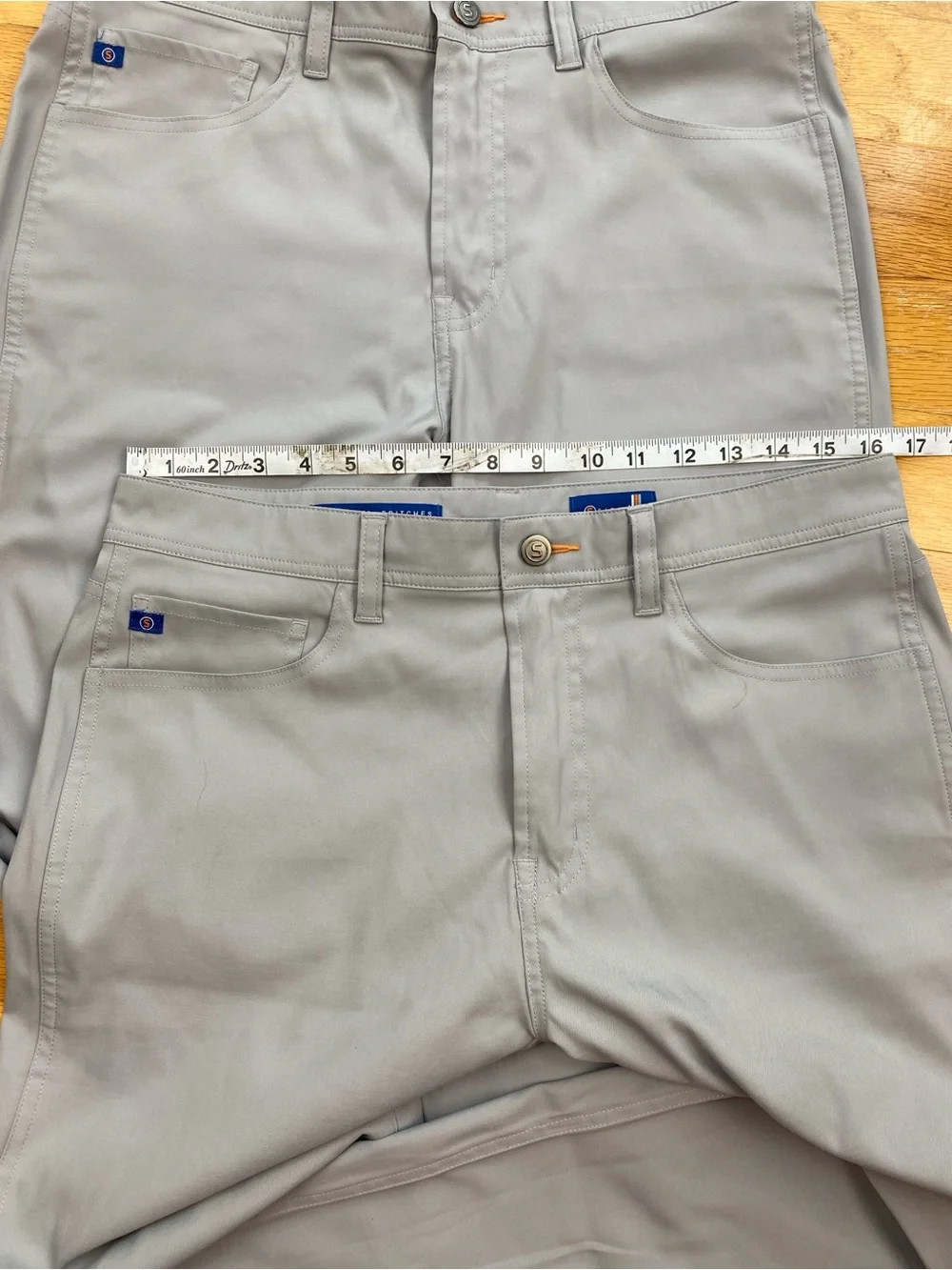 LOT 2 Stitch Golf Heston Five Pocket Pant 32x32 Forged Gray Performance Stretch